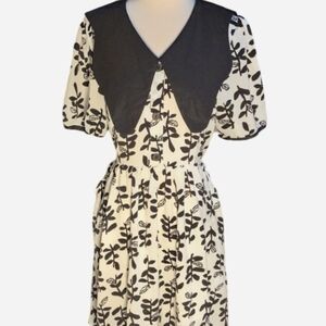 Black and White Floral Dress